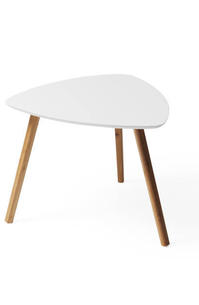 Small decorative living room table isolated on white background