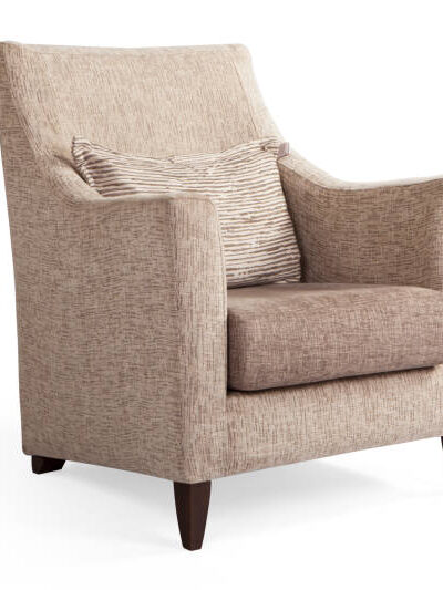 Armchair isolated on white background .