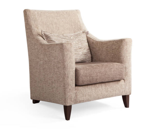 Armchair isolated on white background .