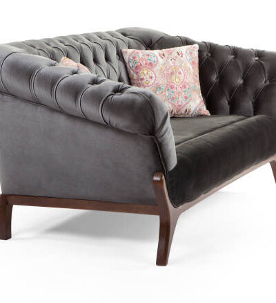 Sofa isolated on white background . side view