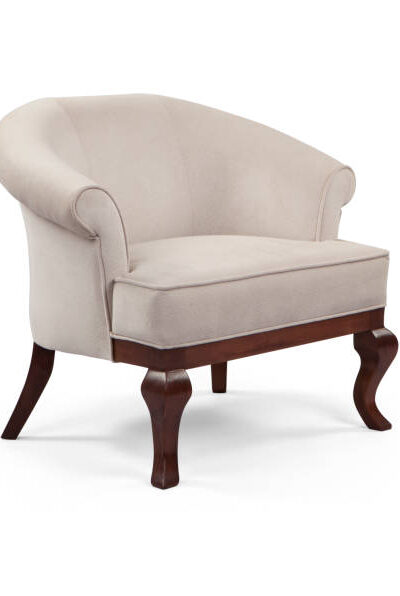 Armchair isolated on white background .