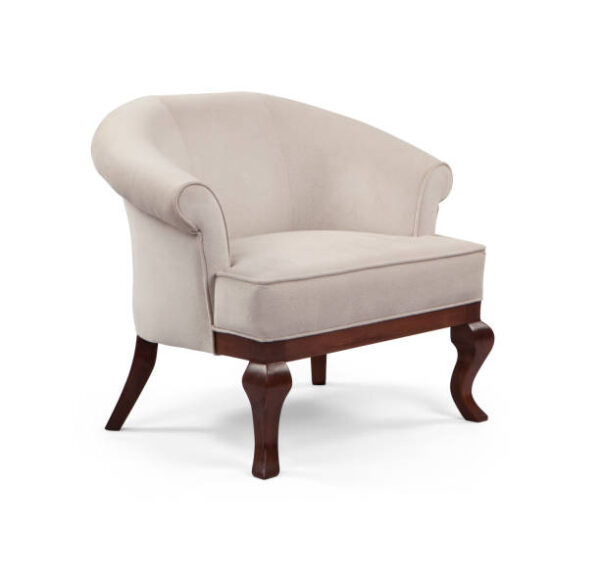Armchair isolated on white background .
