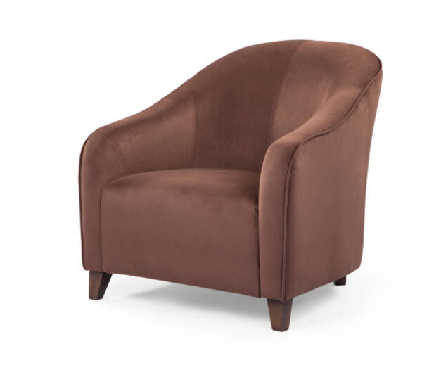 Armchair isolated on white background .